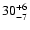 $\rm 30^{+6}_{-7}$