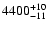 $\rm 4400^{+10}_{-11}$