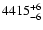 $\rm 4415^{+6}_{-6}$