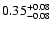 $\rm0.35^{+0.08}_{-0.08}$