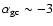 ${\alpha}_{\rm gc} \sim -3$