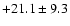 $+21.1\pm 9.3$