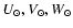 $U_{\odot }, V_{\odot }, W_{\odot }$