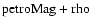 $\rm petroMag+rho$