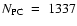 $N_{\rm PC}~ =~ 1337$