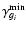 $\gamma^{\rm min}_{g_i}$