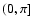 $(0,\pi]$