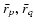 ${~\bar{\!r}}_p, {~\bar{\!r}}_q$