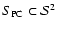 $S_{\rm PC} \subset {\cal S}^2$