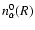 $n_{\alpha}^{0}(R)$