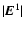 $\vert{\vec E}^{1}\vert$