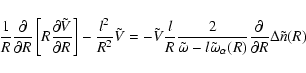 \begin{displaymath}\frac{1}{R}\frac{\partial }{\partial R}\left[R\frac{\partial ...
...a}_\alpha(R)}\frac{\partial }{\partial R}{\Delta \tilde{n}(R)}
\end{displaymath}