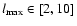 $l_{\rm max} \in [2,10]$