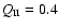 $Q_{\rm II}=0.4$