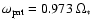 $\omega_{\rm pat}
= 0.973~\Omega_\ast$