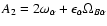 $A_2 = 2\omega_{\alpha}
+ \epsilon_\alpha\Omega_{B\alpha}$