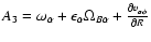 $A_3 = \omega_{\alpha}+ \epsilon_\alpha\Omega_{B\alpha}+
\frac{\partial v_{\alpha\phi}^{}}{\partial R}$