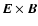${\vec
E} \times {\vec B}$