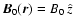 ${\vec B}_0 ({\vec r})= B_0 ~\hat{z}$