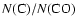 $N({\rm C})/N({\rm CO})$