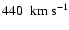 $440 ~~{\rm {km~s^{-1}}}$