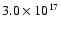 $3.0\times10^{17}$