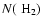$N(~{\rm H_{2}})$
