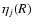 $\eta_{j}(R)$