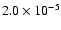 $2.0\times 10^{-5}$
