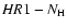 ${\it HR}1-N_{\rm H}$