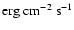 $\rm erg\;cm^{-2}~s^{-1}$