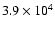 $3.9\times10^{4}$