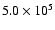 $5.0\times10^{5}$