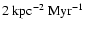 $2 {\rm ~ kpc}^{-2}{\rm ~ Myr}^{-1}$