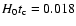 $H_{0}t_{\rm c} = 0.018$