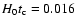 $H_{0}t_{\rm c} = 0.016$