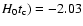 $H_{0}t_{\rm c}) = -2.03$