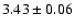 $3.43 \pm 0.06$