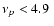 $\nu_p <
4.9~$