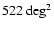 $522~\hbox{deg}^2$