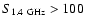 $S_{1.4{\rm ~GHz}}
>100~$