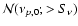 ${\cal
N}(\nu_{p,0};>S_\nu)$