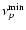 $\nu_{p}^{\rm min}$