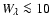 $W_{\lambda}\la 10$