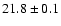 $ 21.8 \pm0.1$