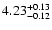 $4\rm .23^{+0.13}_{-0.12}$