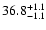 $\rm 36.8^{+1.1}_{-1.1}$