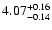 $\rm 4.07^{+0.16}_{-0.14}$