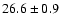 $26.6 \pm 0.9$