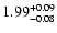 $\rm 1.99^{+0.09}_{-0.08}$